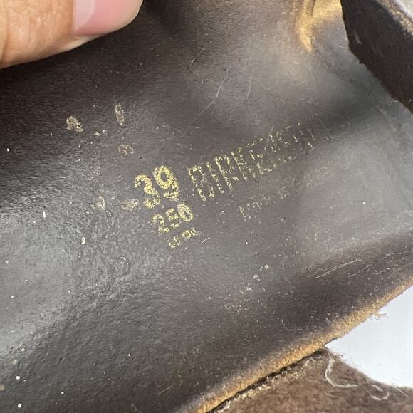 BIrkenstock Gizeh Birko Sandals Womens 8 Flor Flip Flop Brown Size 39 Germany - Picture 12 of 12